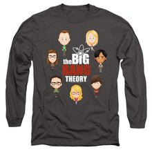 Load image into Gallery viewer, Big Bang Theory Emojis Mens Long Sleeve Shirt Charcoal Officially Licensed