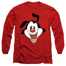 Load image into Gallery viewer, Animaniacs Yakko Head Mens Long Sleeve Shirt Red