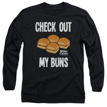 Load image into Gallery viewer, White Castle My Buns Mens Long Sleeve Shirt Black