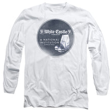 Load image into Gallery viewer, White Castle National Institution Mens Long Sleeve Shirt White
