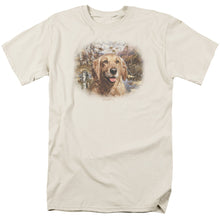 Load image into Gallery viewer, Wildlife Golden Retriever Head Mens T Shirt Cream