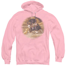 Load image into Gallery viewer, Wildlife Getting Acquainted Mens Hoodie Pink