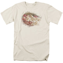 Load image into Gallery viewer, Wildlife Apples And Oranges Mens T Shirt Cream
