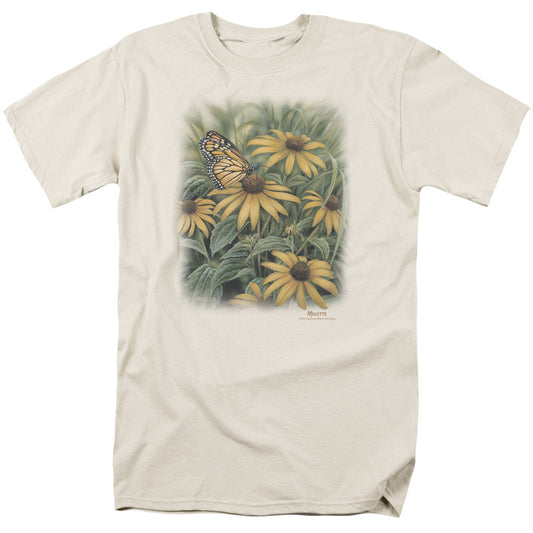 Wildlife Monarch Butterfly Mens T Shirt Cream