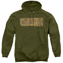 Load image into Gallery viewer, Wildlife Mood Swing Mens Hoodie Military Green