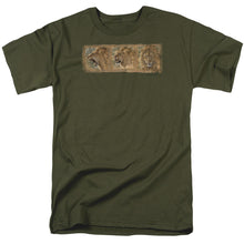 Load image into Gallery viewer, Wildlife Mood Swing Mens T Shirt Military Green