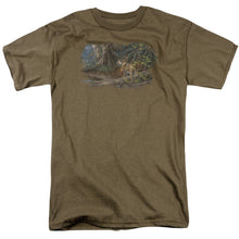 Load image into Gallery viewer, Wildlife River Heat Jajuar Mens T Shirt Safari Green