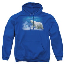 Load image into Gallery viewer, Wildlife Nomad Of The North Mens Hoodie Royal Blue