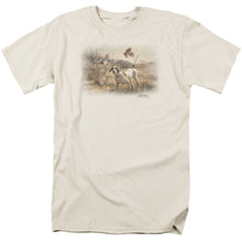 Load image into Gallery viewer, Wildlife Pointer & Bobwhite Quail Mens T Shirt Cream