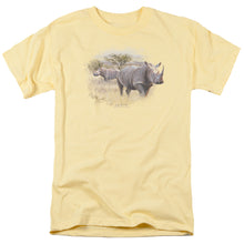 Load image into Gallery viewer, Wildlife Rhino Mens T Shirt Banana