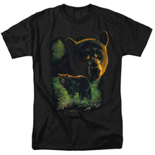Load image into Gallery viewer, Wildlife Black Bears Mens T Shirt Black
