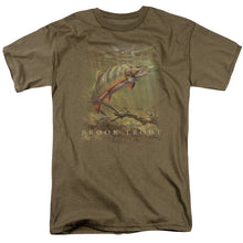 Load image into Gallery viewer, Wildlife Brook Trout Mens T Shirt Safari Green