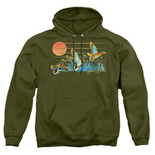 Load image into Gallery viewer, Wild Wings Three Ducks Mens Hoodie Military Green