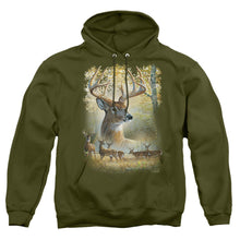 Load image into Gallery viewer, Wild Wings Bucks Mens Hoodie Military Green