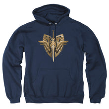 Load image into Gallery viewer, Wonder Woman Movie Sword Emblem Mens Hoodie Navy