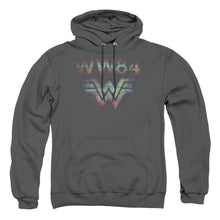 Load image into Gallery viewer, Wonder Woman 84 Static Tv Lines Mens Hoodie Charcoal