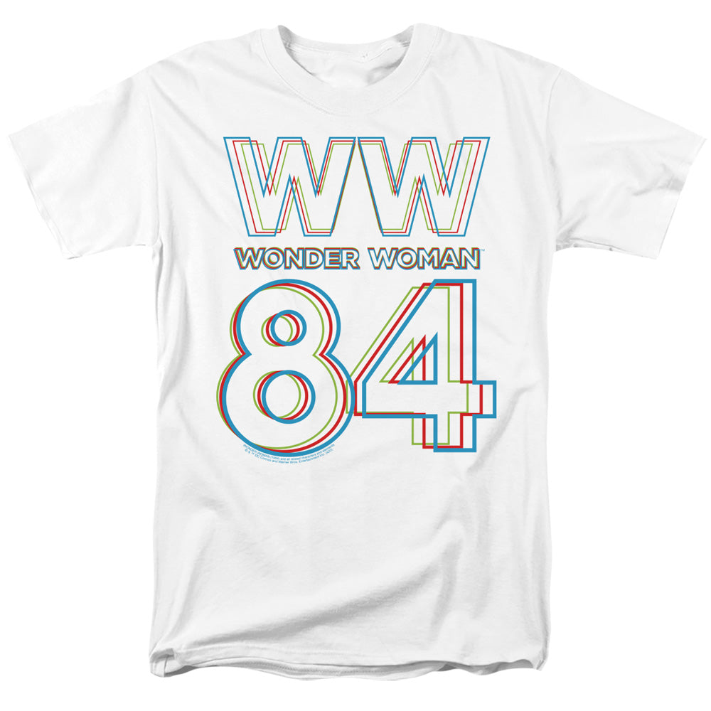 Wonder Woman 84 3D Hype Logo Mens T Shirt White