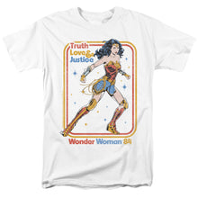 Load image into Gallery viewer, Wonder Woman 84 Retro Justice 84 Mens T Shirt White
