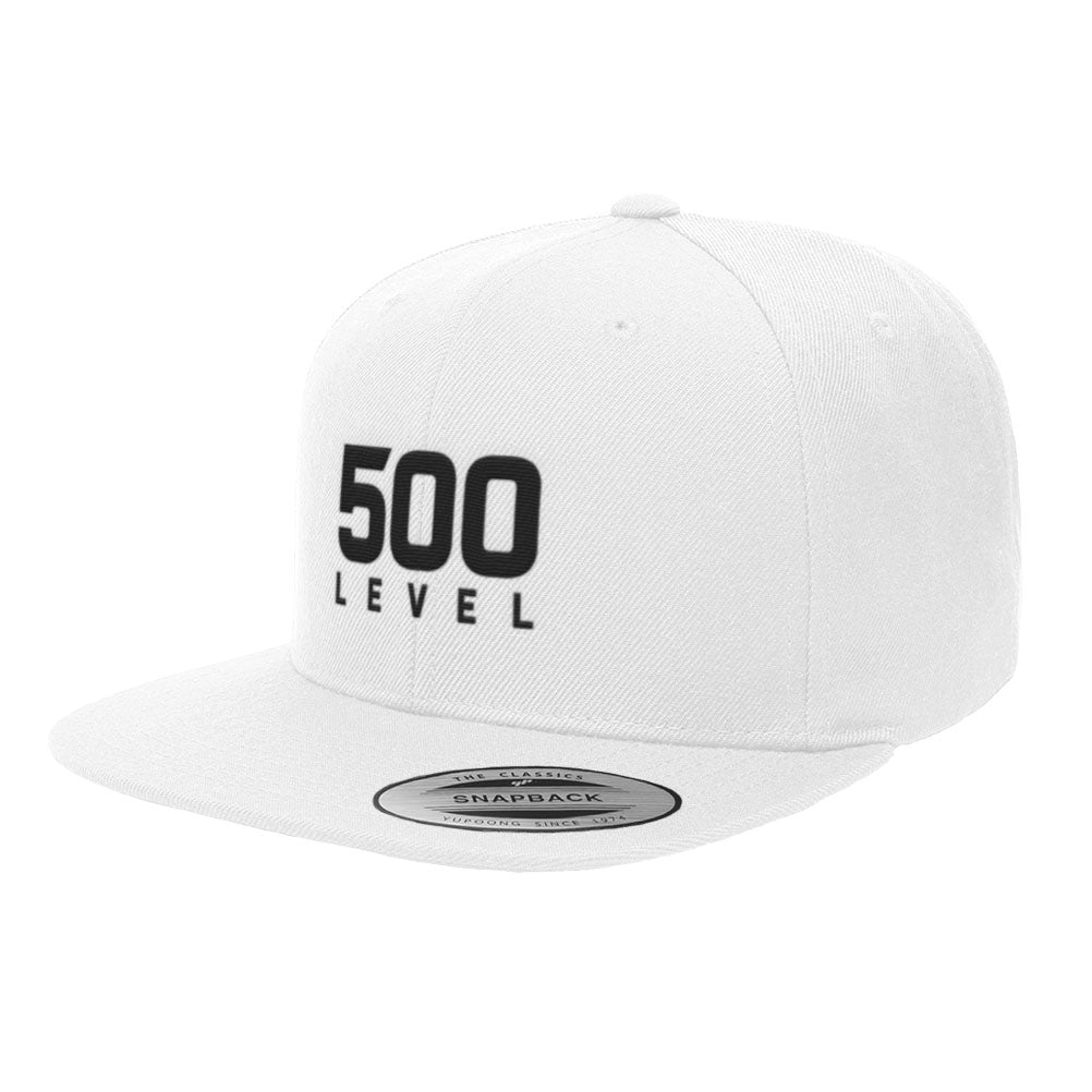 500 LEVEL Stacked Logo Black