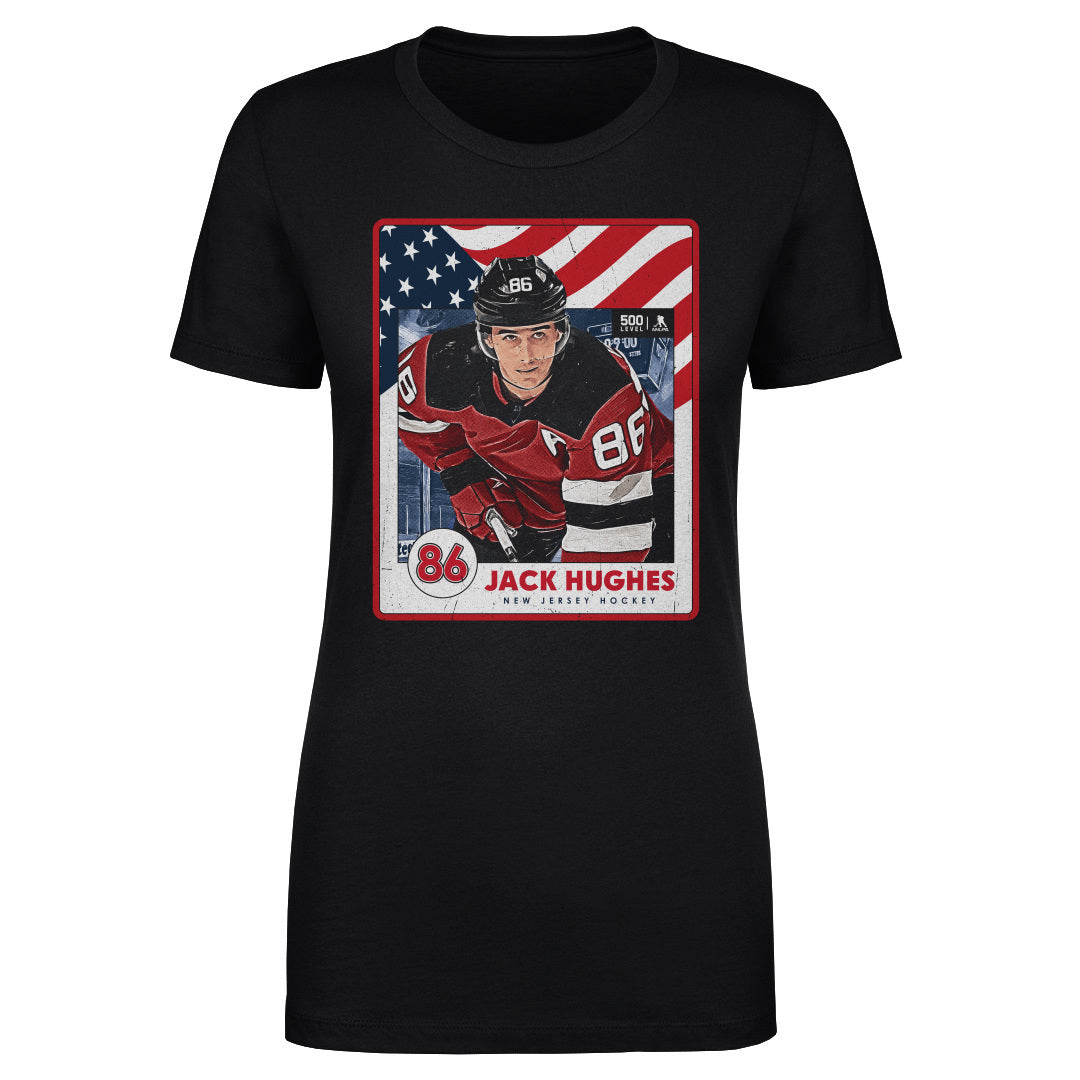 Jack Hughes New Jersey USA Card WHT