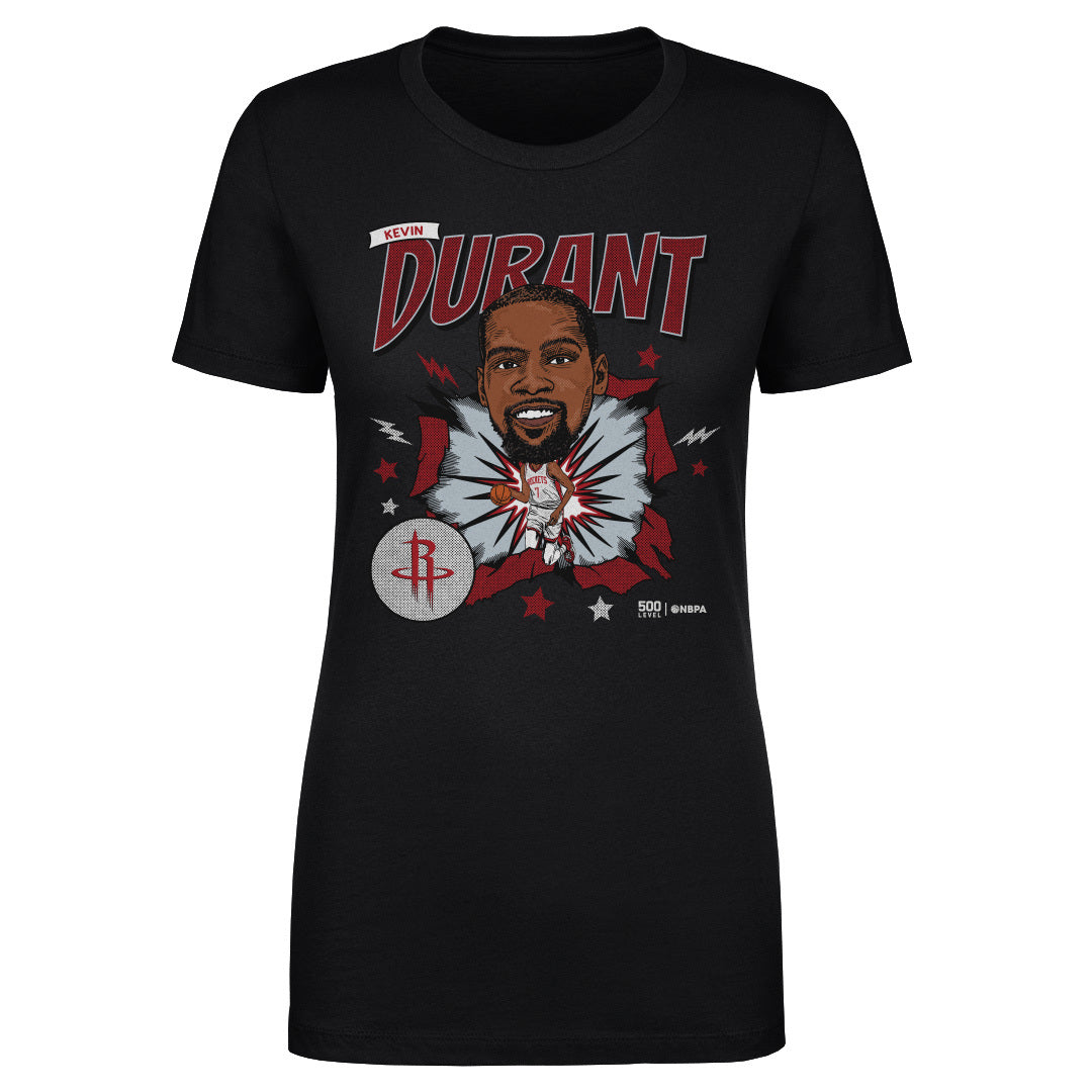 Kevin Durant Houston Rockets Caricature WHT