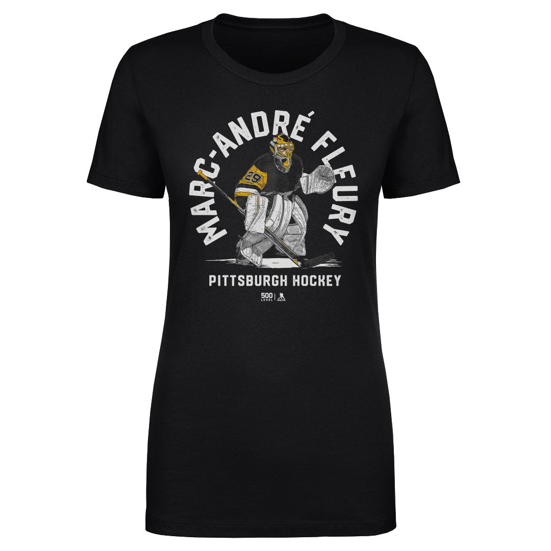 Marc-Andre Fleury Pittsburgh Emblem WHT