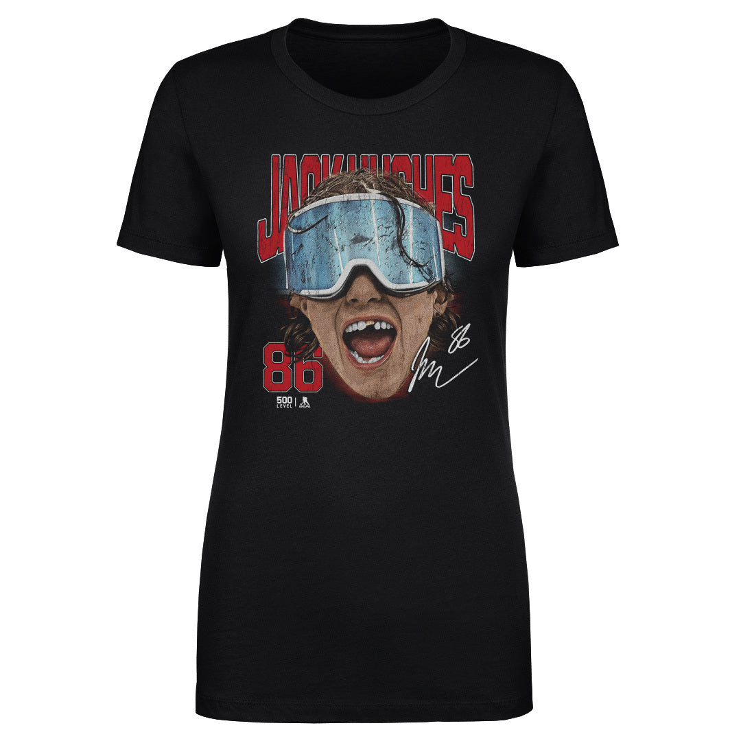 Jack Hughes New Jersey Goggles WHT