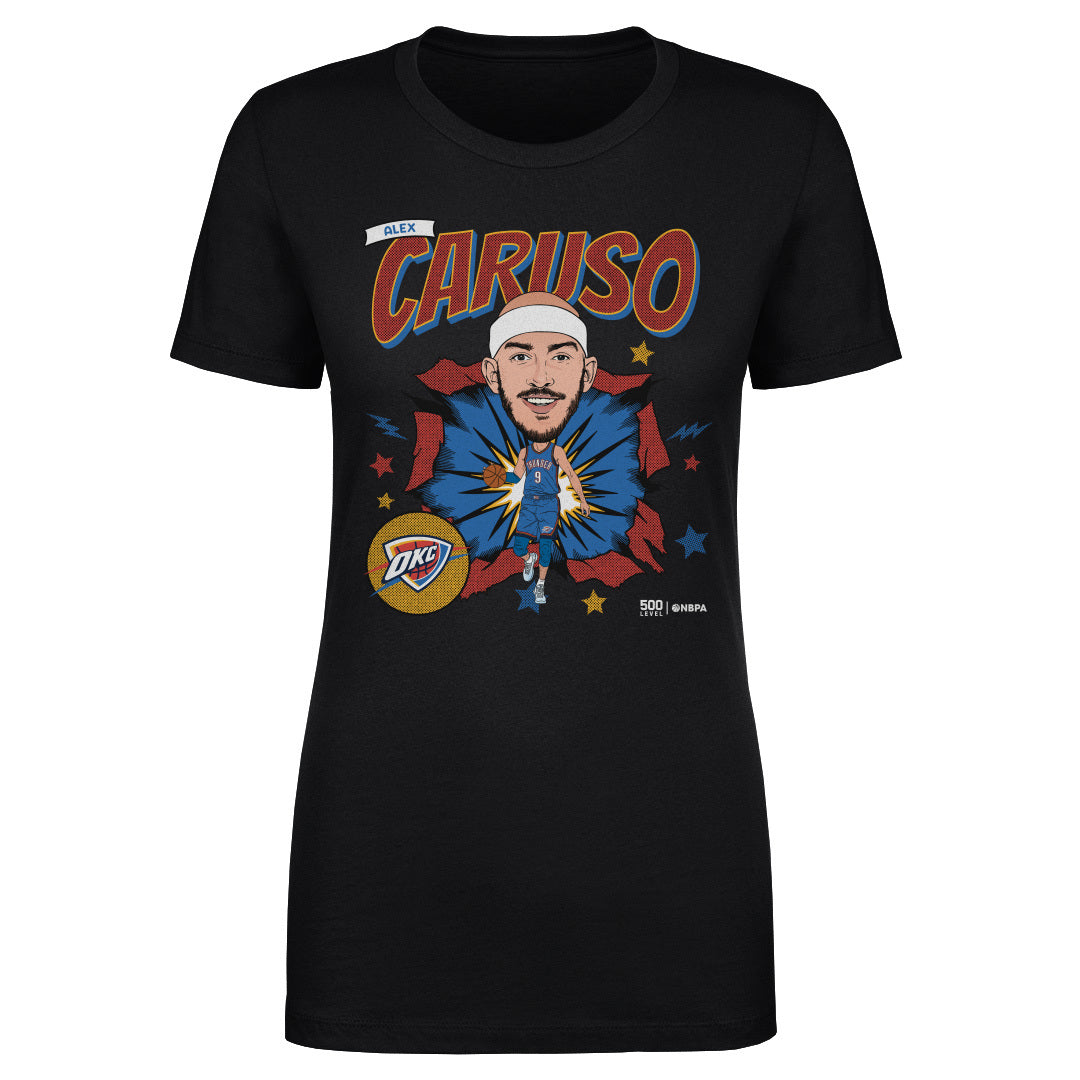 Alex Caruso Oklahoma City Thunder Caricature WHT