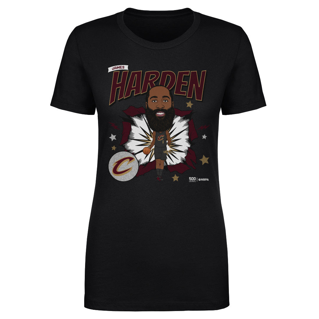 James Harden Cleveland Cavaliers Caricature WHT