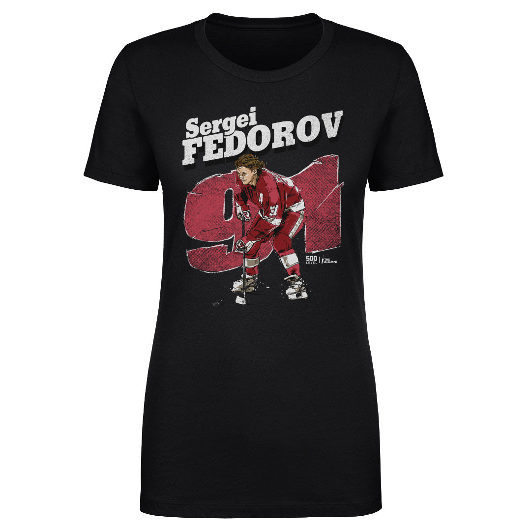 Sergei Fedorov Detroit Retro WHT