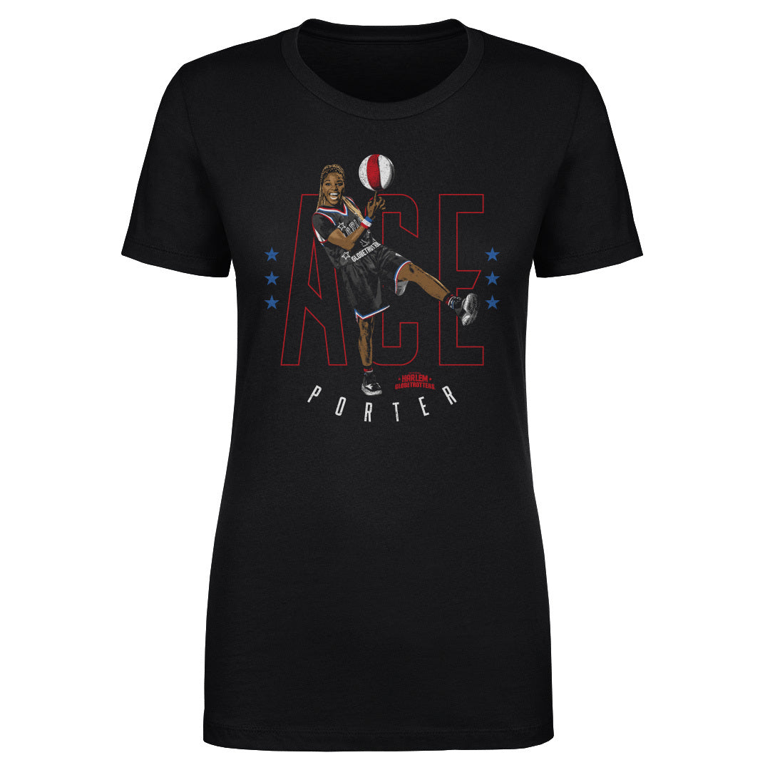 Ace Porter Harlem Globetrotters Outline WHT
