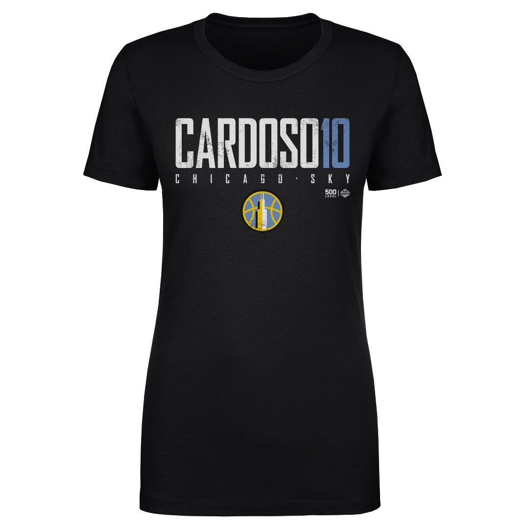 Kamilla Cardoso Chicago Sky Elite WHT Womens T Shirt 500 Level Officially Licensed Fan Gear