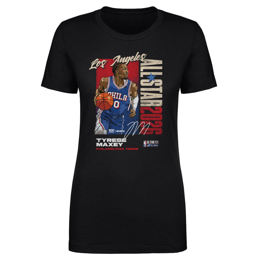 Tyrese Maxey Philadelphia 76ers 2026 NBA All-Star Vertical WHT