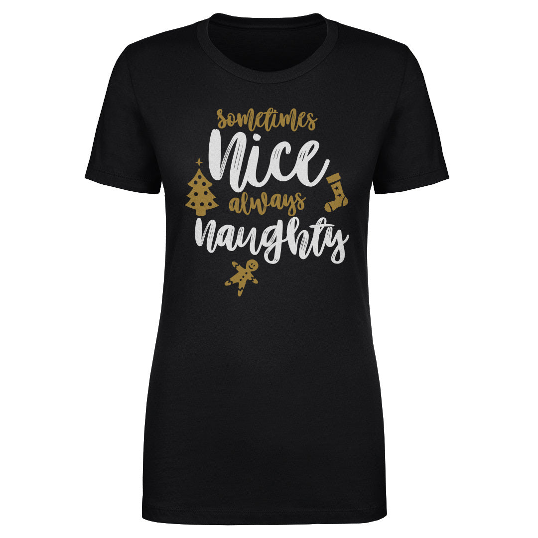 Christmas Sometimes Nice Always Naughty WHT