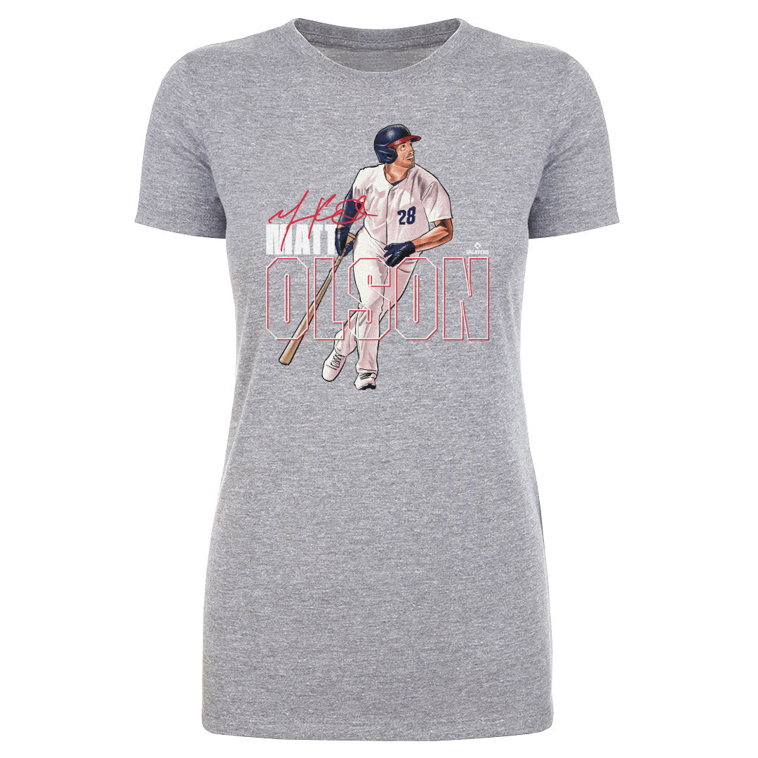 Matt Olson Atlanta Stance WHT