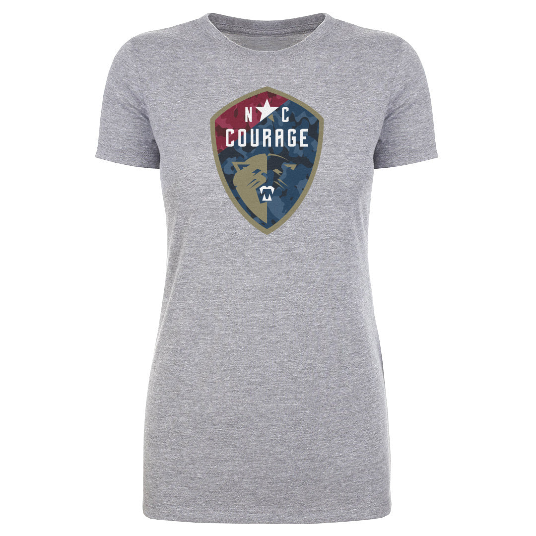 North Carolina Courage Camo Logo WHT