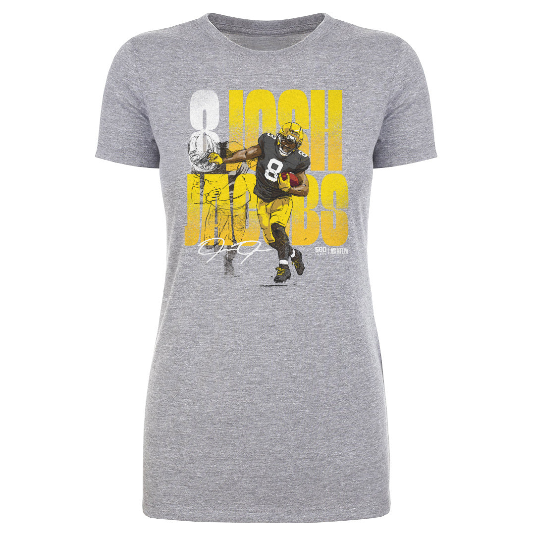 Josh Jacobs Green Bay Stiff Arm WHT