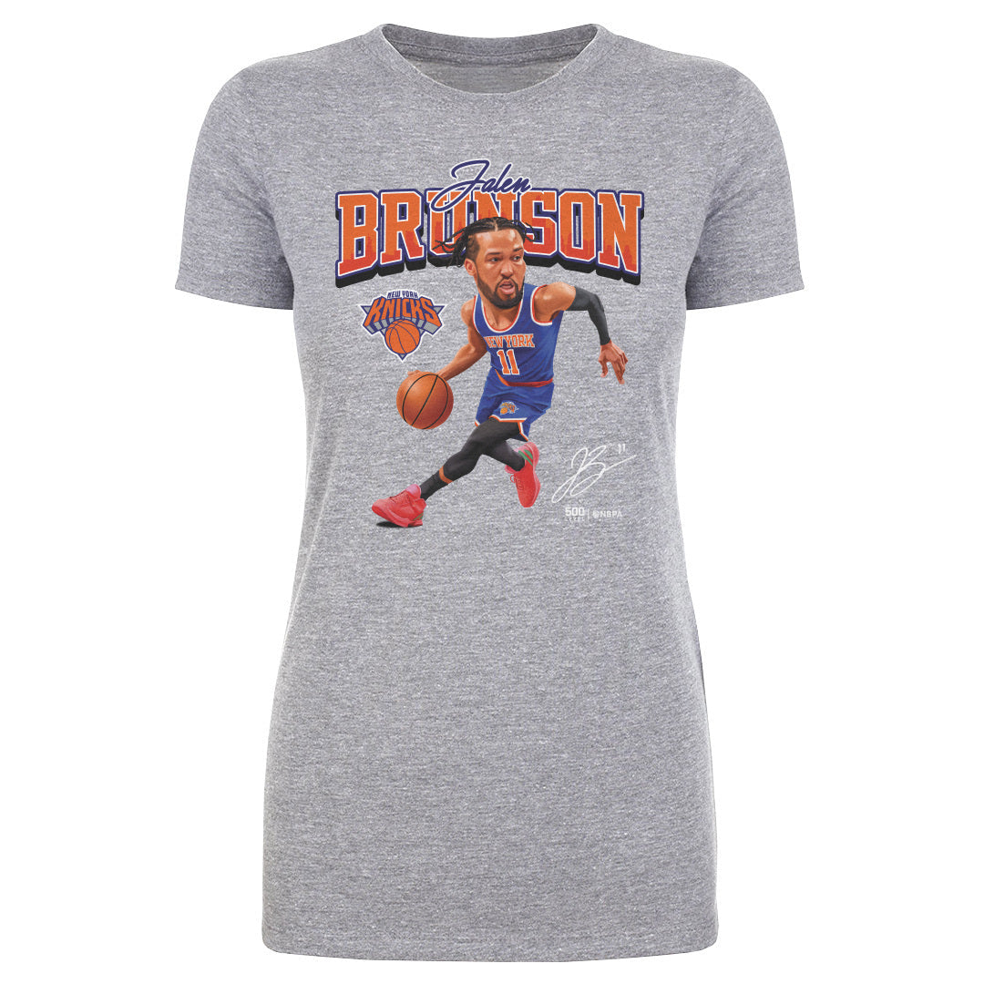 Jalen Brunson New York Knicks Caricature WHT