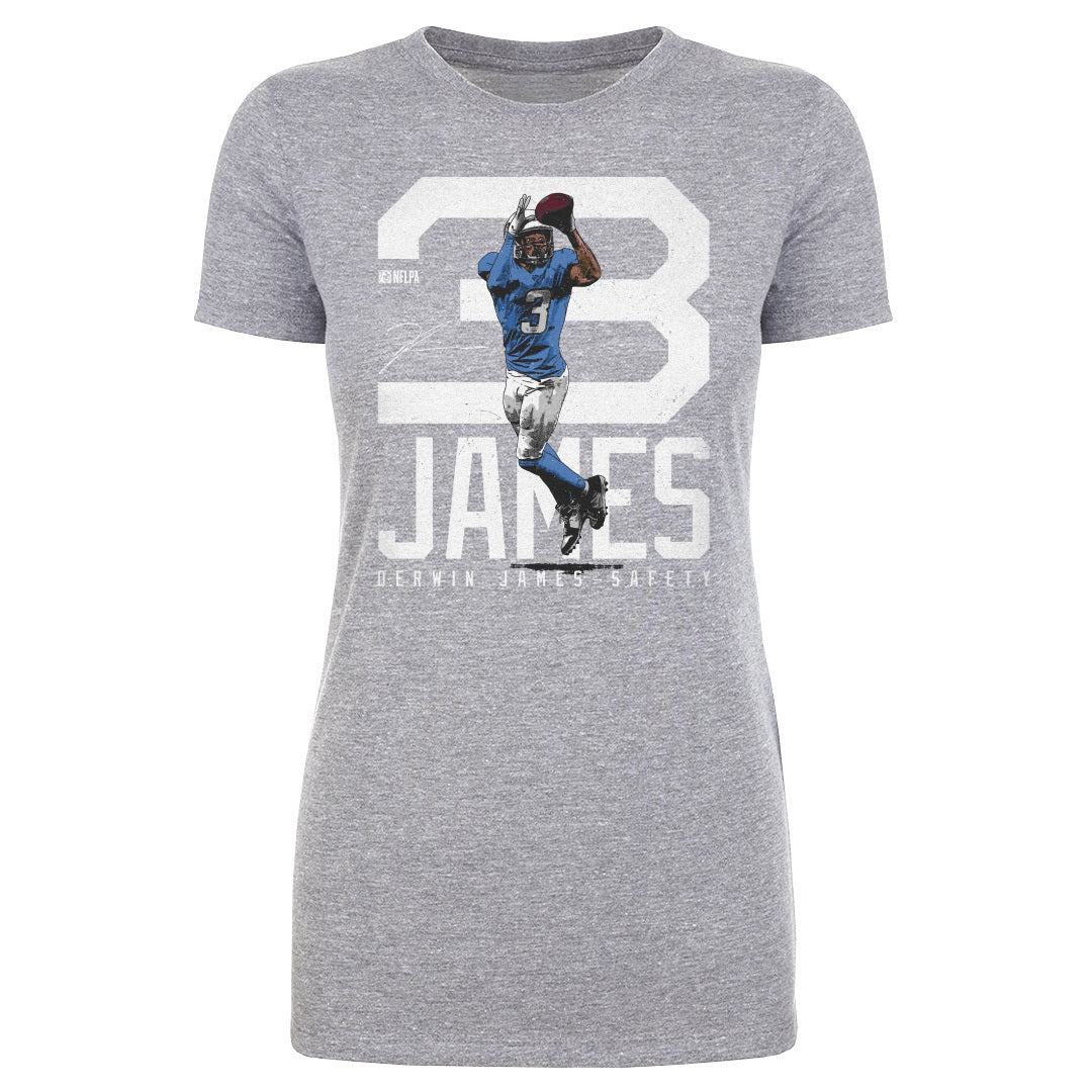Derwin James Los Angeles C Bold Number WHT
