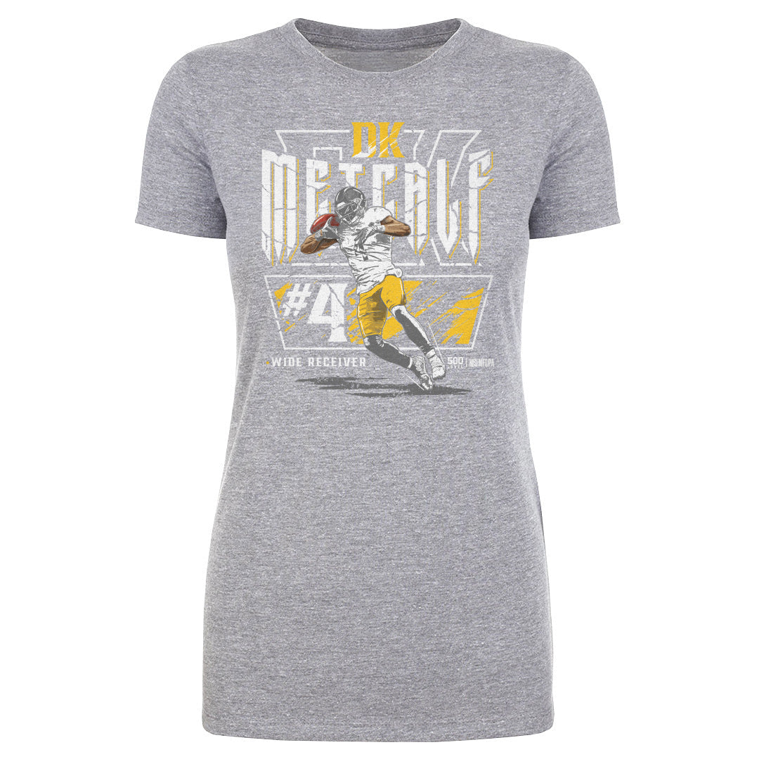 DK Metcalf Pittsburgh Shoulder Catch WHT