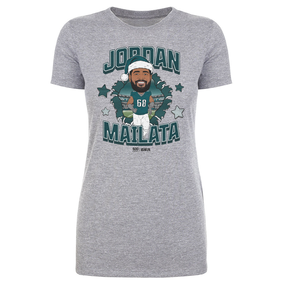 Jordan Mailata Philadelphia Santa Hat WHT