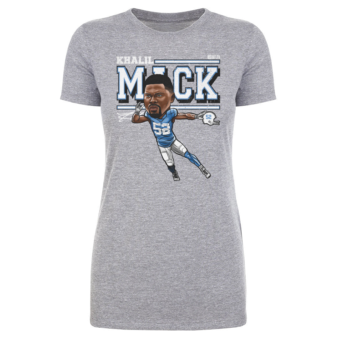 Khalil Mack Los Angeles C Cartoon WHT