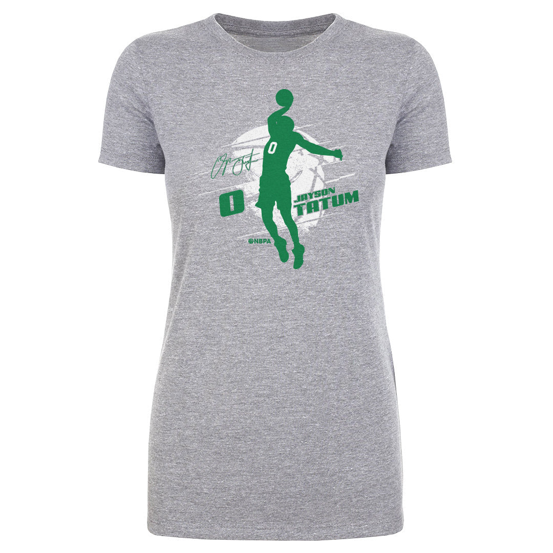 Jayson Tatum Boston Silhouette WHT