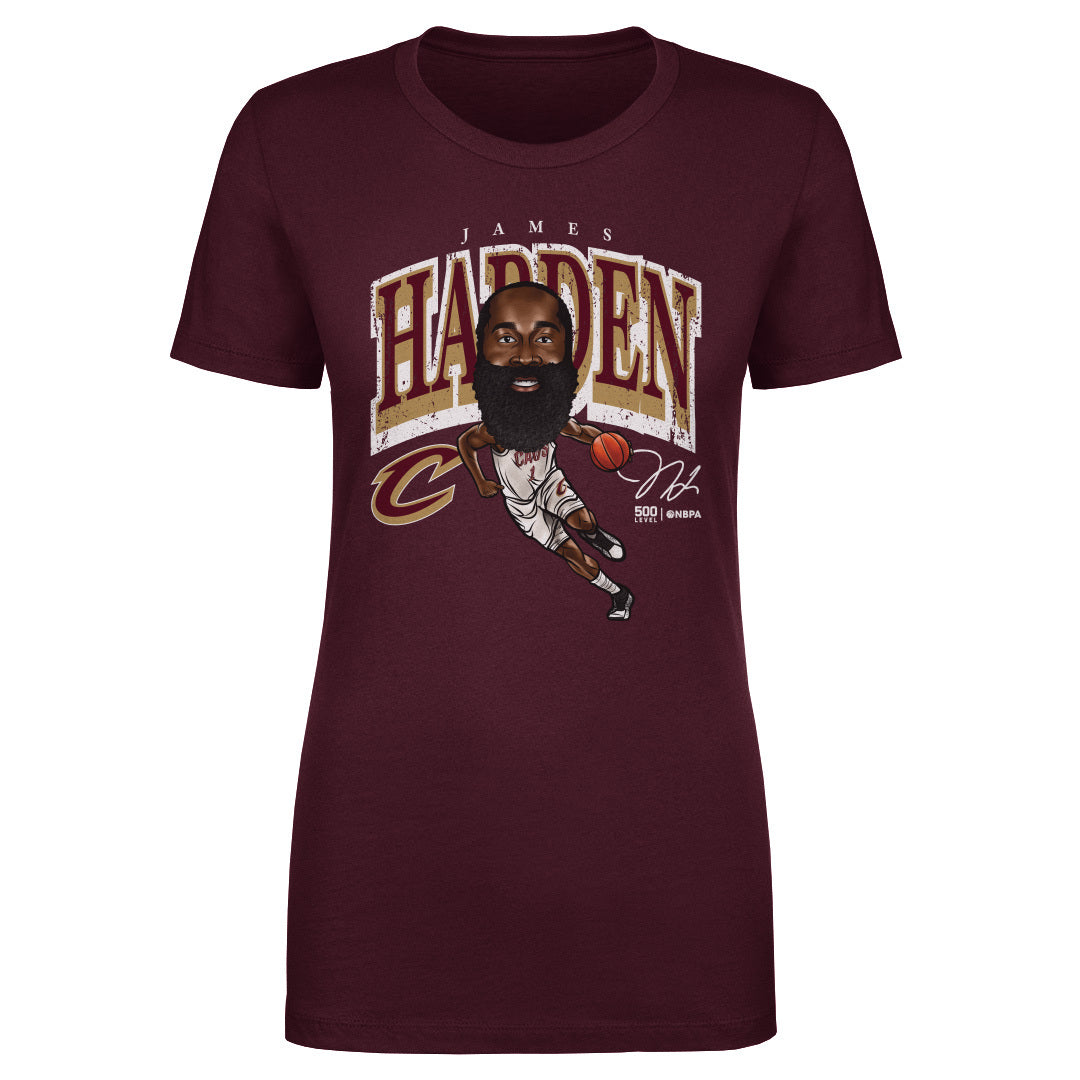 James Harden Cleveland Cavaliers Cartoon WHT