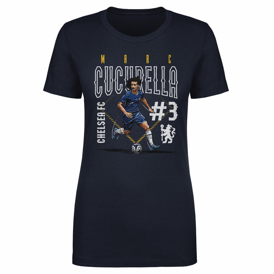 Marc Cucurella Chelsea FC Outline Number WHT