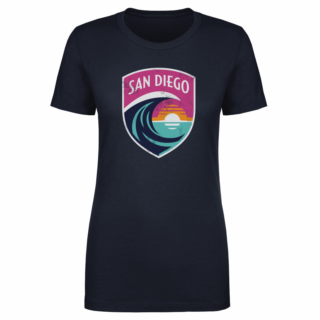 San Diego Wave FC Vintage Primary Logo WHT