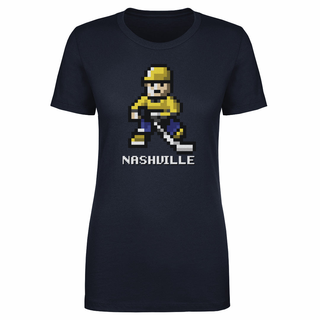 Nashville Hockey 8-bit WHT
