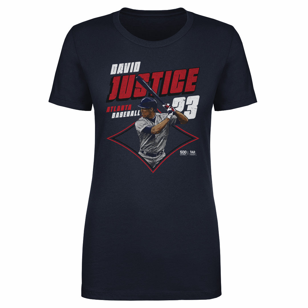 David Justice Atlanta Diamond WHT