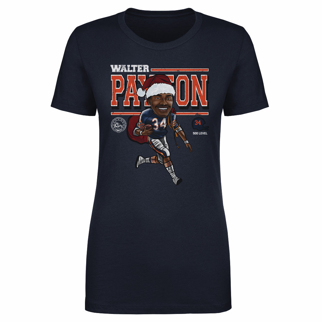 Walter Payton Chicago Cartoon Santa Hat WHT