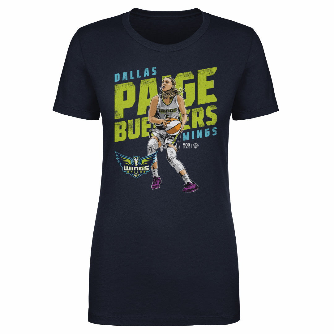 Paige Bueckers Dallas Wings Slant WHT